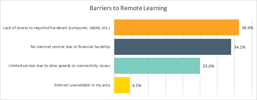 Barriers to remote learning